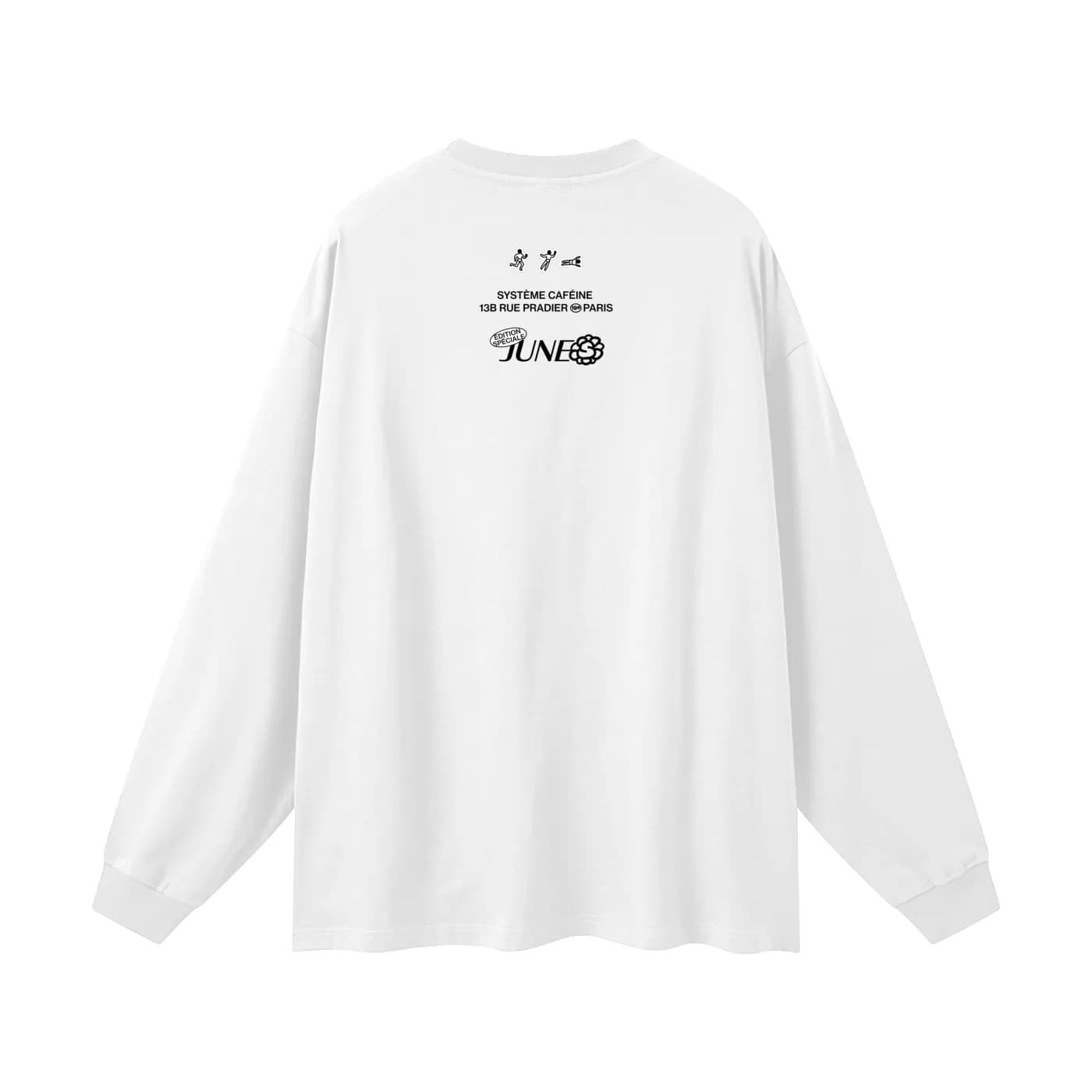 SOFTIES x June Long Sleeve — White — back